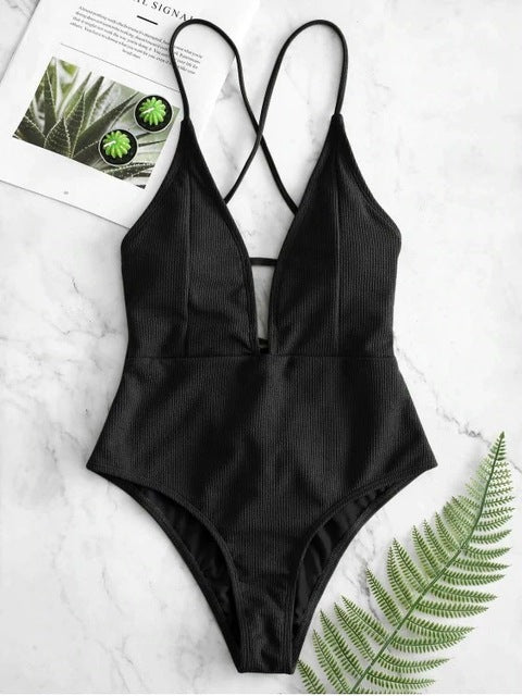 Sexy Halter Solid Women Swimwear