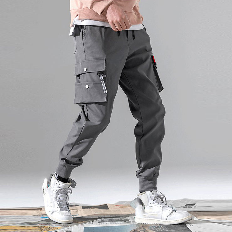 Men Casual Joggers Cargo Trousers Tactical Pants
