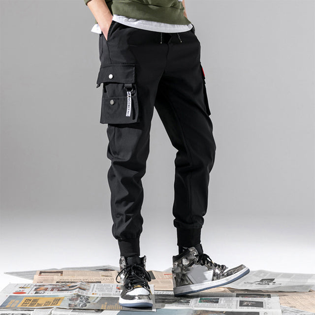 Men Casual Joggers Cargo Trousers Tactical Pants