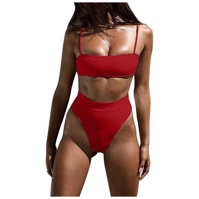 Lady Tube Top Women Bikini Set