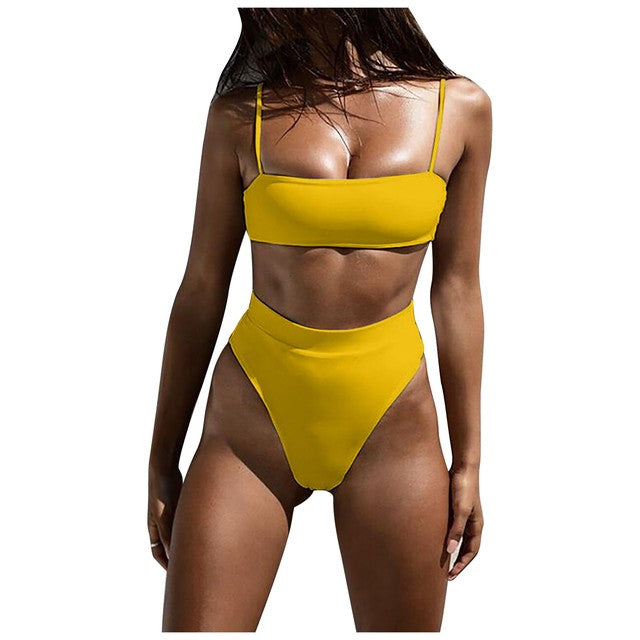 Lady Tube Top Women Bikini Set