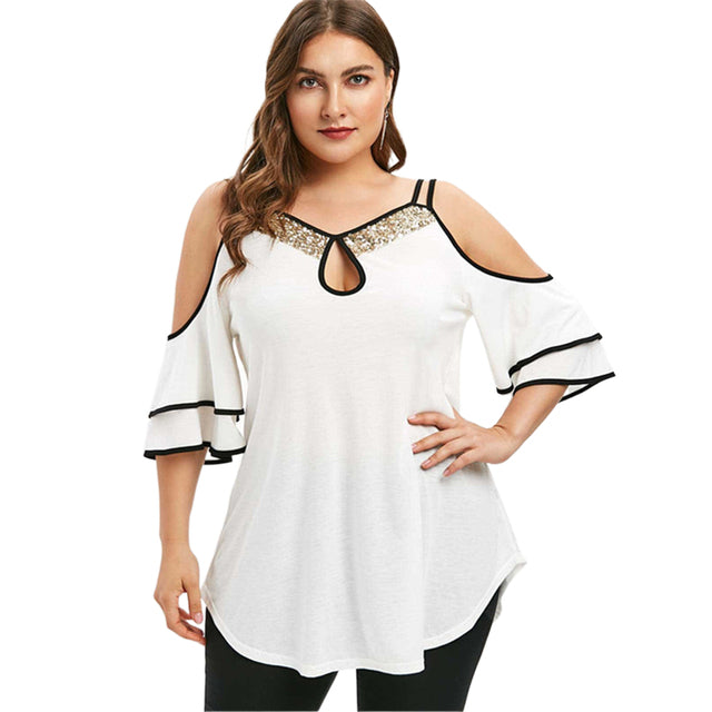 Loose Plus Size Women Tunic Top