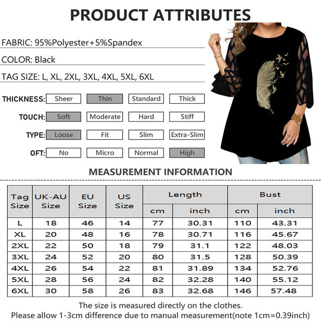 Summer Printed Large Size for Women