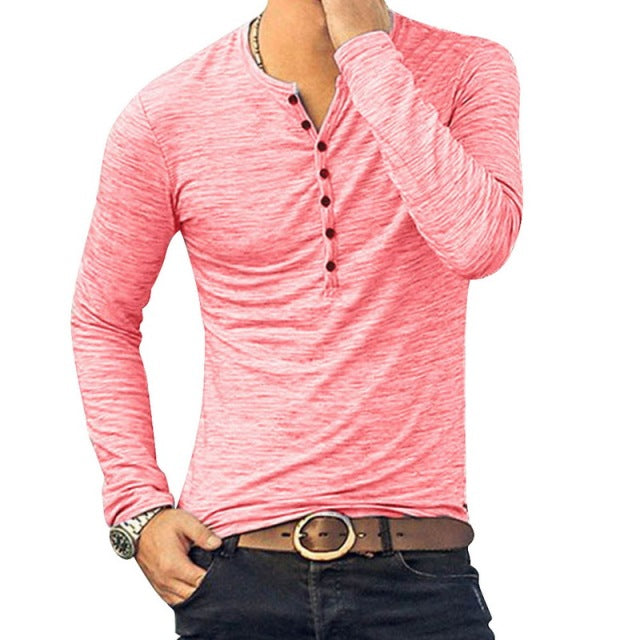 Autumn Casual Solid Male Clothing Plus Size 3XL T-shirt