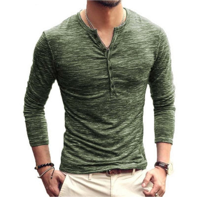 Autumn Casual Solid Male Clothing Plus Size 3XL T-shirt