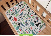 4 Sizes Baby Waterproof Sheet Urine Changing Pads Urine Pad Cartoon Reusable Infant Bedding Nappy Burp Mattress Changing Mat