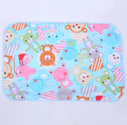 4 Sizes Baby Waterproof Sheet Urine Changing Pads Urine Pad Cartoon Reusable Infant Bedding Nappy Burp Mattress Changing Mat