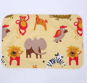 4 Sizes Baby Waterproof Sheet Urine Changing Pads Urine Pad Cartoon Reusable Infant Bedding Nappy Burp Mattress Changing Mat