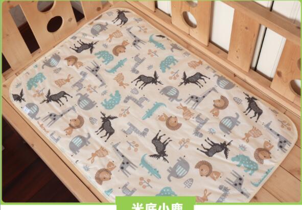 4 Sizes Baby Waterproof Sheet Urine Changing Pads Urine Pad Cartoon Reusable Infant Bedding Nappy Burp Mattress Changing Mat