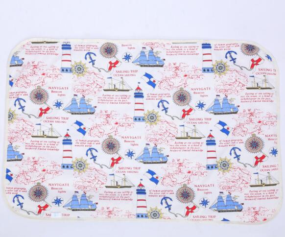 4 Sizes Baby Waterproof Sheet Urine Changing Pads Urine Pad Cartoon Reusable Infant Bedding Nappy Burp Mattress Changing Mat