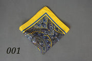 Hot New Popular 34 x 34 CM Man Paisley Flower Dot Pocket Square Men Paisley Casual Hankies For men's Suit Big Size Handkerchief
