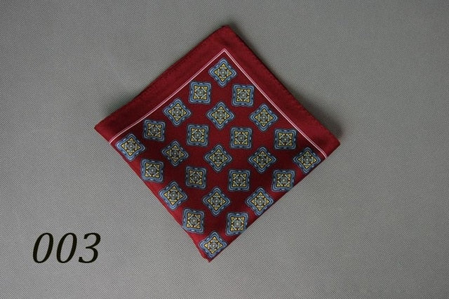Hot New Popular 34 x 34 CM Man Paisley Flower Dot Pocket Square Men Paisley Casual Hankies For men's Suit Big Size Handkerchief