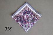 Hot New Popular 34 x 34 CM Man Paisley Flower Dot Pocket Square Men Paisley Casual Hankies For men's Suit Big Size Handkerchief