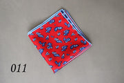 Hot New Popular 34 x 34 CM Man Paisley Flower Dot Pocket Square Men Paisley Casual Hankies For men's Suit Big Size Handkerchief